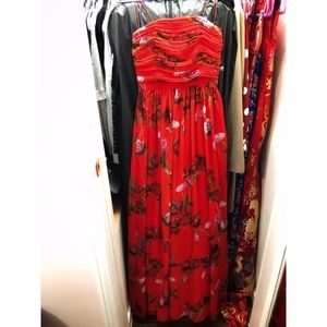 Erin Fetherston for Free People Red Maxi Dress